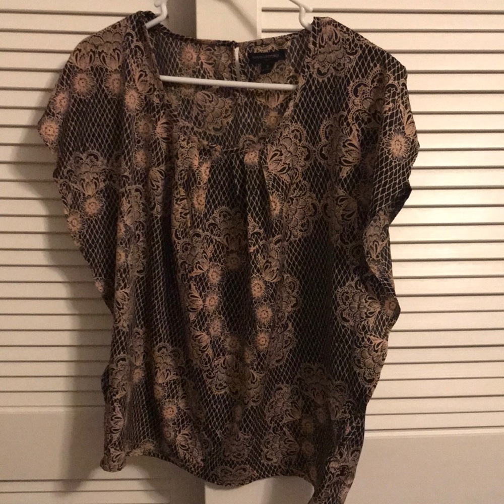 Banana Republic pink and black blouse size S